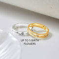 Bague Florale Mois de Naissance