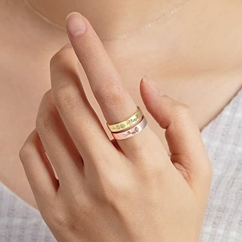 Bague Florale Mois de Naissance