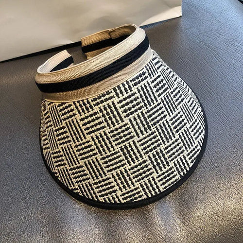 Chapeau Visière en Paille Femme