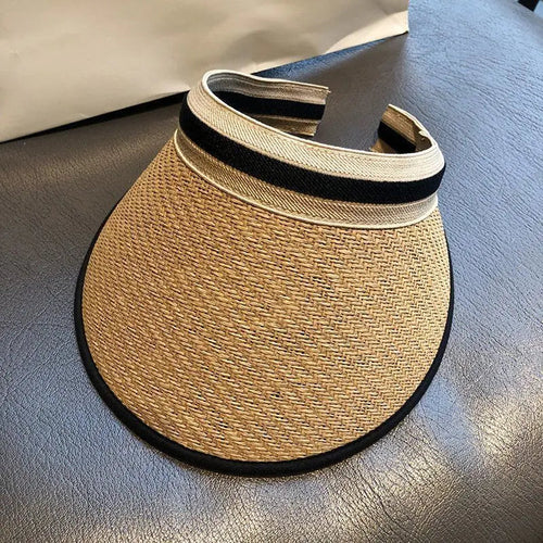 Chapeau Visière en Paille Femme