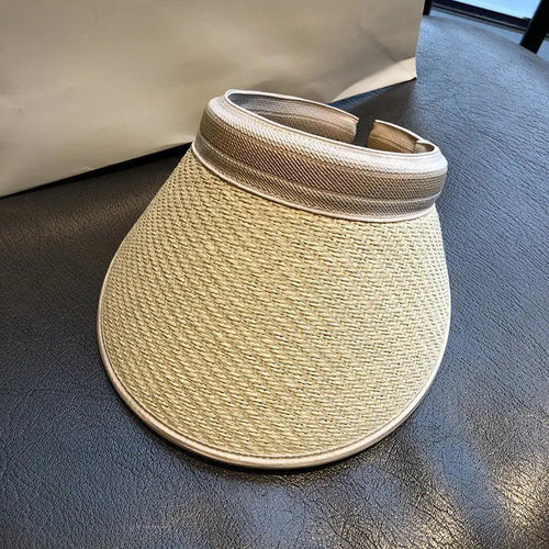 Chapeau Visière en Paille Femme