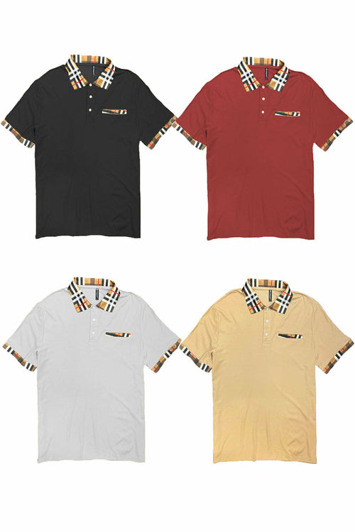 Polo à Détails Carreaux