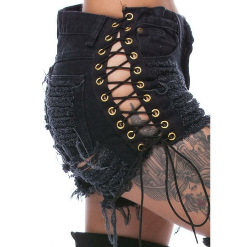 Short Bandage Femme en Coton