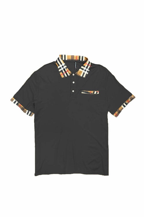 Polo à Détails Carreaux