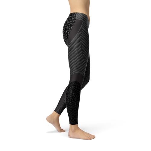 Legging Sport Fibre de Carbone Femme