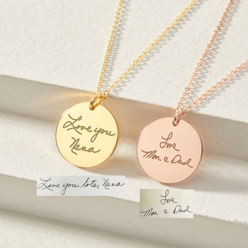 Collier Écriture Manuscrite Personnalisée