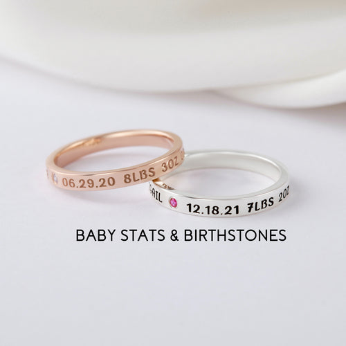 Bague Nouvelle Maman Personnalisée
