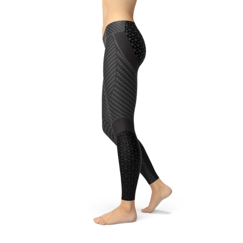 Legging Sport Fibre de Carbone Femme