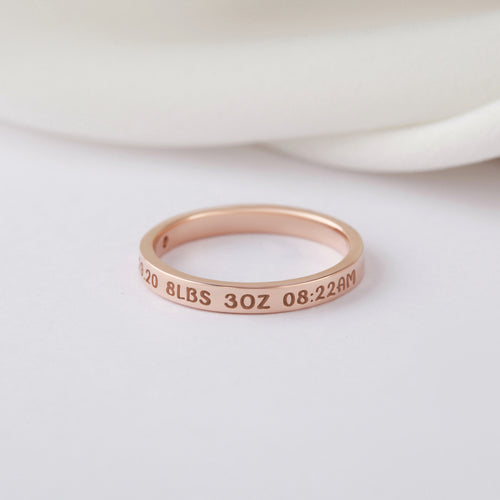 Bague Nouvelle Maman Personnalisée