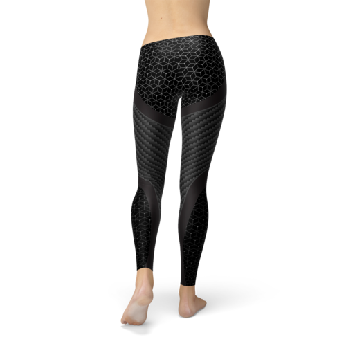 Legging Sport Fibre de Carbone Femme
