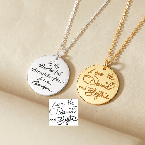 Collier Écriture Manuscrite Personnalisée