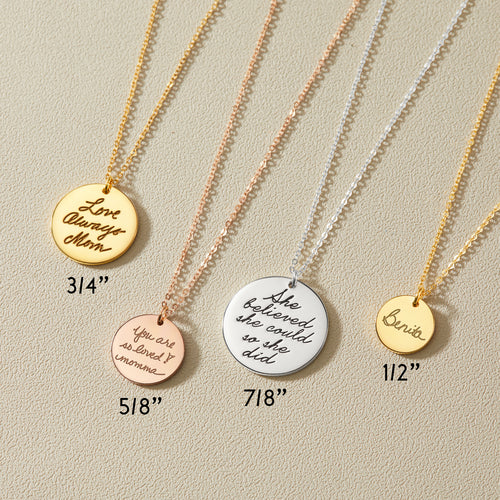 Collier Écriture Manuscrite Personnalisée