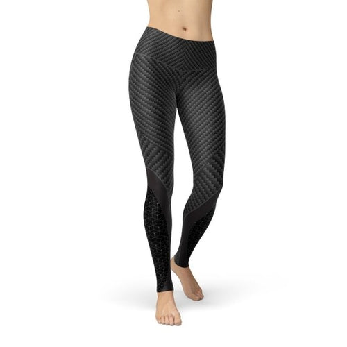 Legging Sport Fibre de Carbone Femme