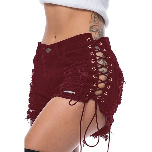 Short Bandage Femme en Coton
